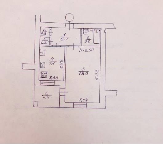 Продаж 1-кімнатної квартири 40 м², Харківська вул.