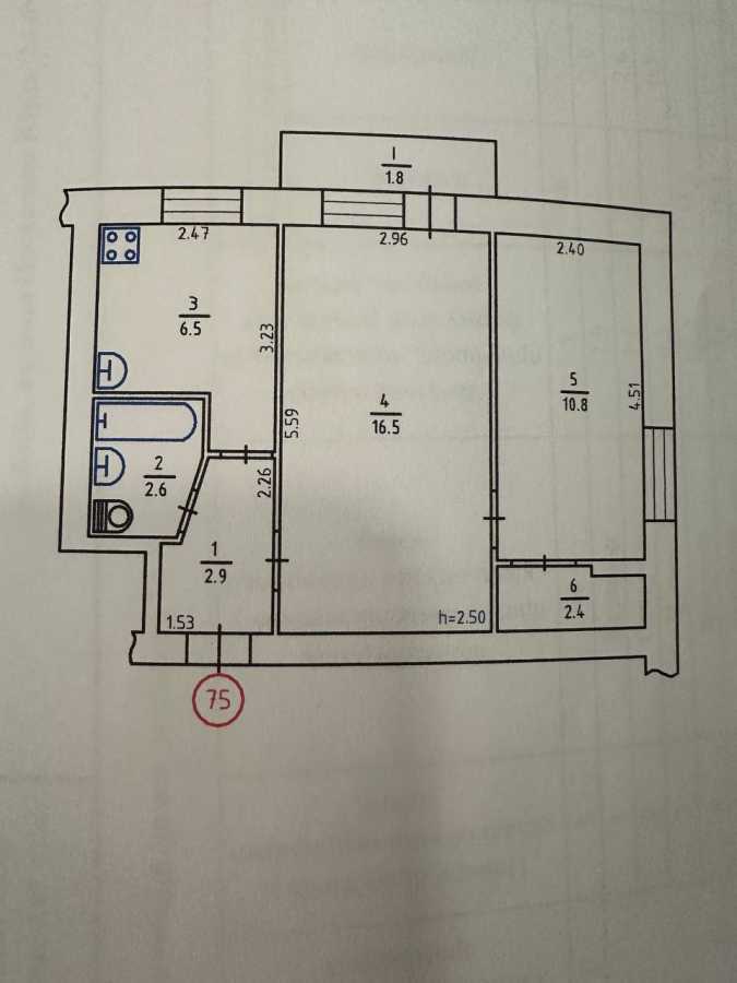 Продажа 2-комнатной квартиры 46 м², Юрия Пасхалина ул., 7