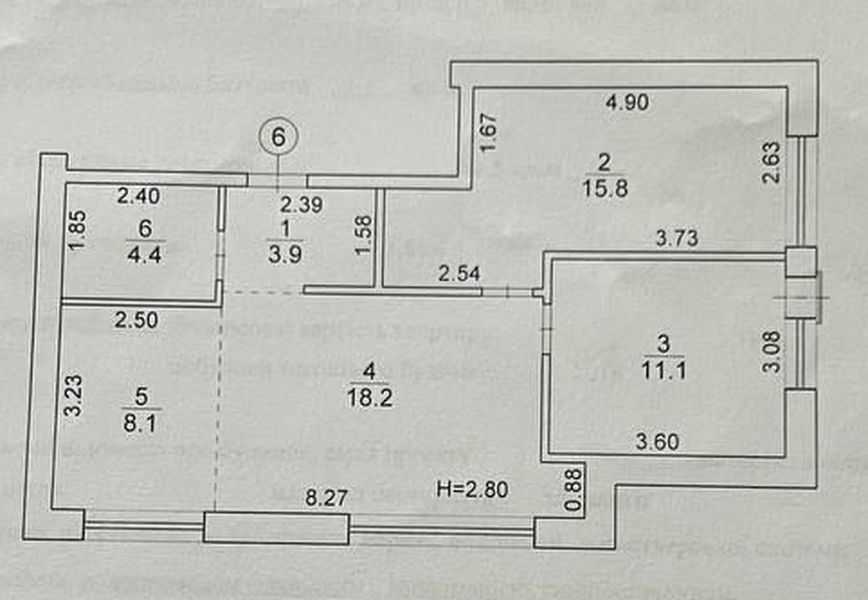 Продаж 3-кімнатної квартири 62.5 м², тополева, 6