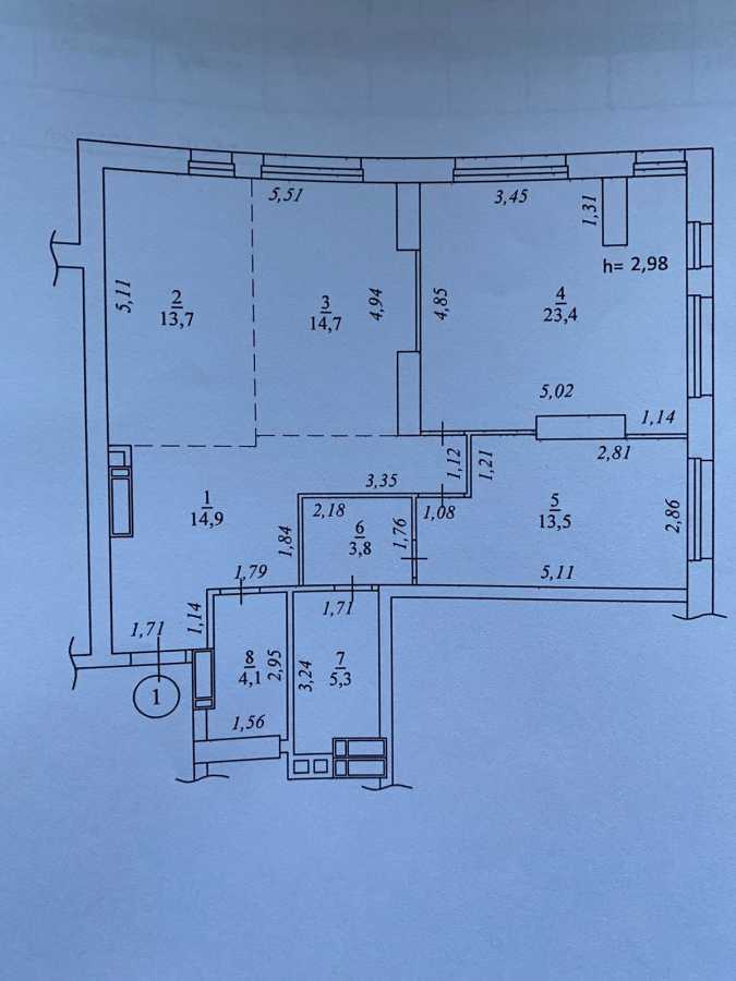 Продаж 3-кімнатної квартири 95 м², Дегтярівська вул., 17 К1