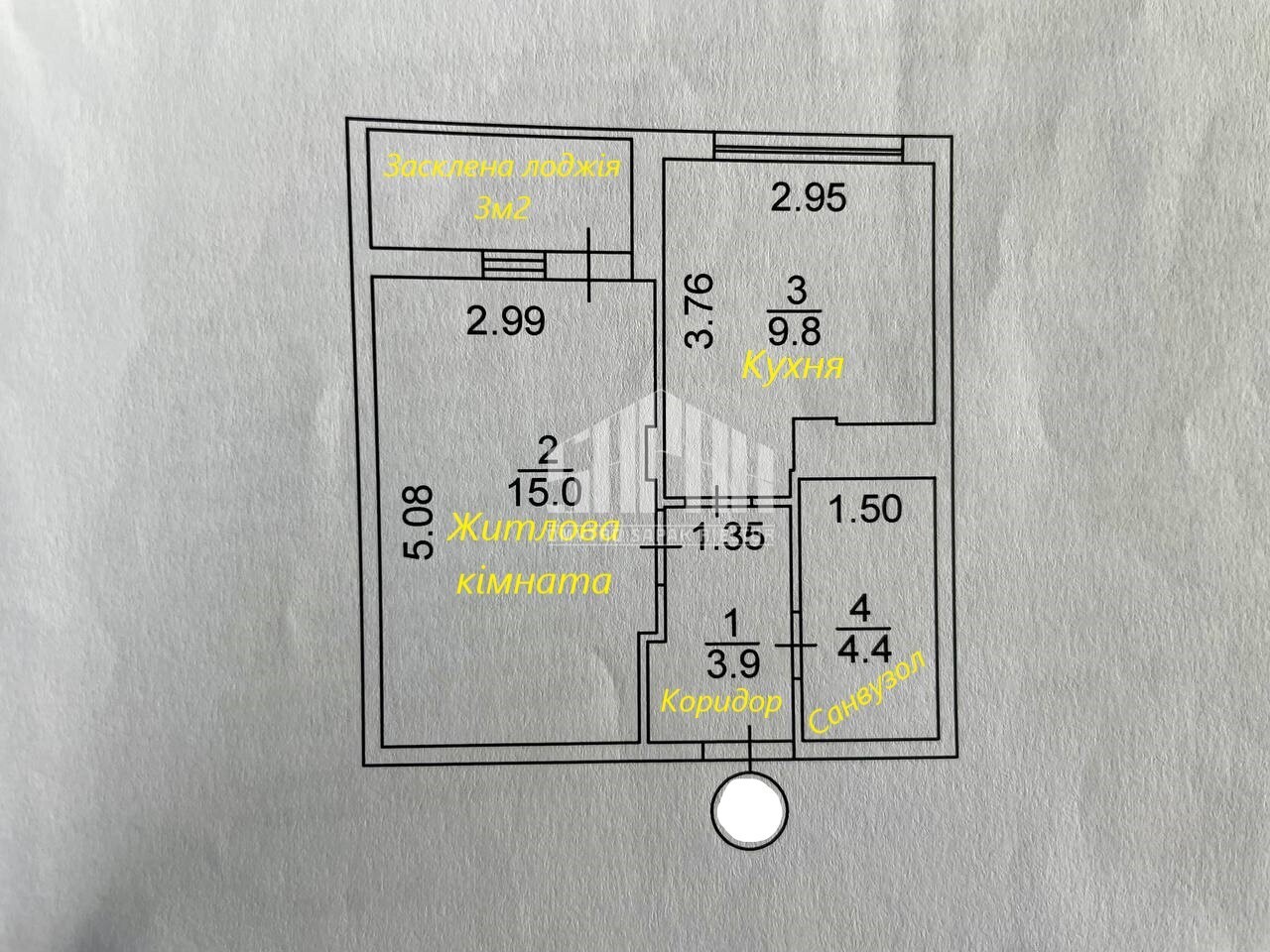Продаж 1-кімнатної квартири 36.1 м², ЖК Orange Park, Будинок 14 (Секція 26-27)