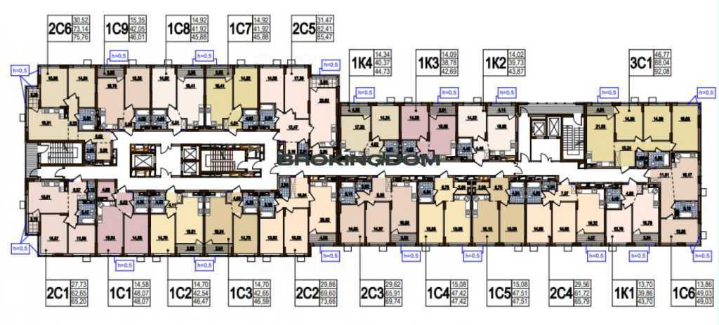 Продажа 2-комнатной квартиры 70 м², Родини Крістерів, 16