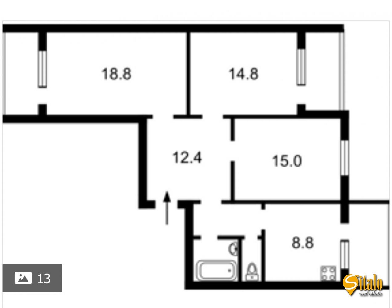 Продаж 3-кімнатної квартири 82 м², Вишняківська вул., 5А