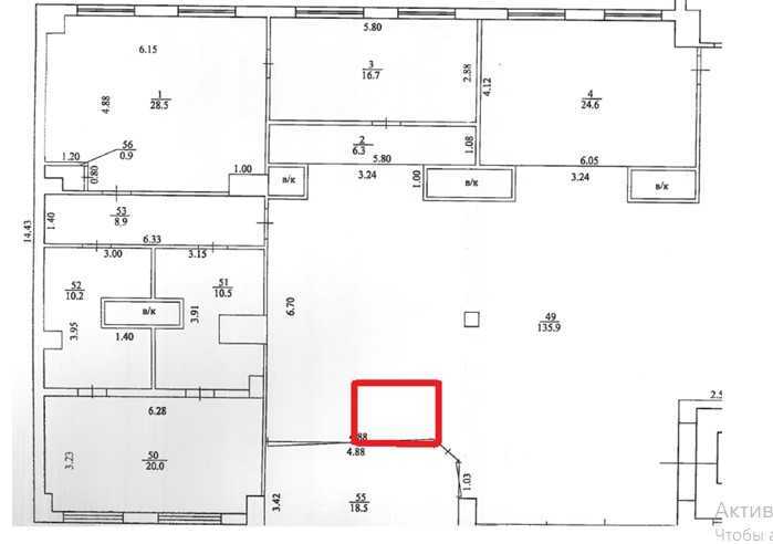 Оренда магазину 4 м², Байрона пров., 23а