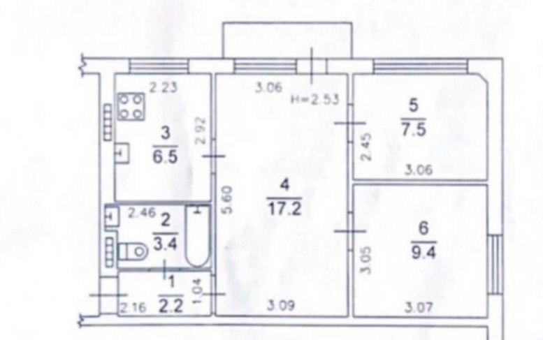 Продажа 3-комнатной квартиры 47 м², Малиновского Маршала ул.
