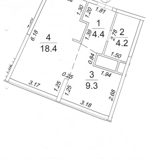 Продажа квартиры со свободной планировкой 36 м², Каманина ул.