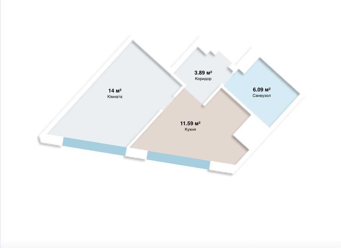 Продаж 1-кімнатної квартири 36 м², Чернігівська вул., 8-А
