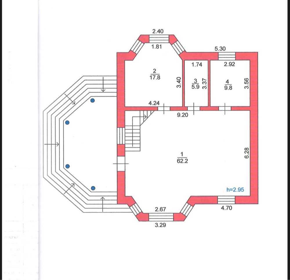 Продаж будинку 400 м², Перша лінія, 1