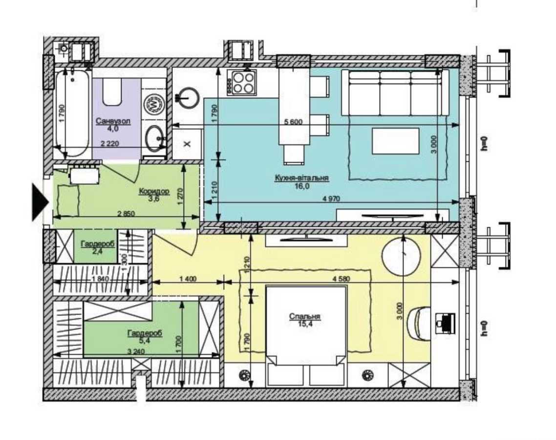 Продажа 1-комнатной квартиры 47 м², Салютная ул., 2б