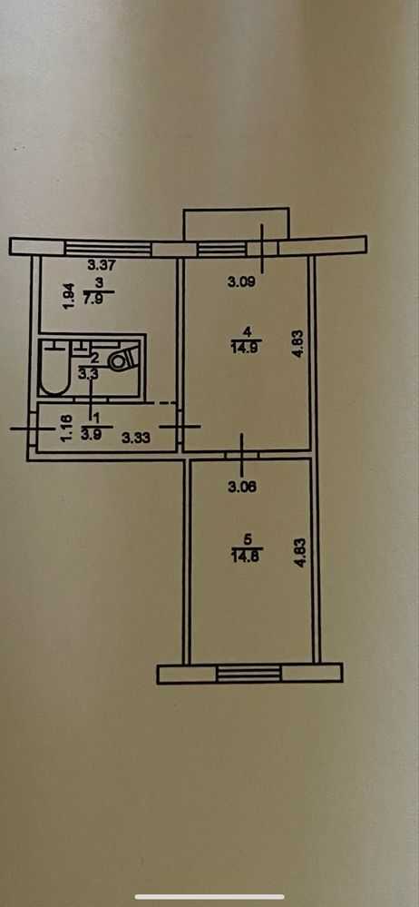 Продаж 2-кімнатної квартири 45 м², Перова бул., 20
