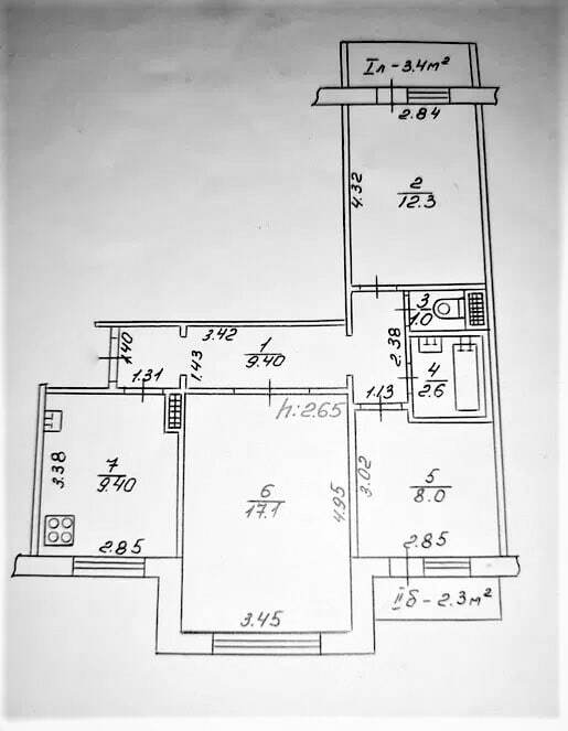 Продажа 3-комнатной квартиры 65.5 м², Прокофьева ул.
