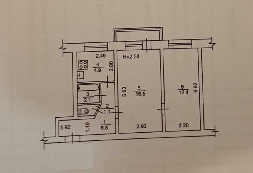Продаж 2-кімнатної квартири 45.5 м², Олени Теліги вул., 37є