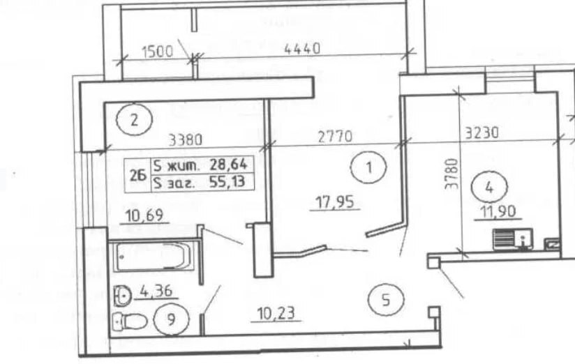 Продаж 2-кімнатної квартири 55 м², Праці вул.