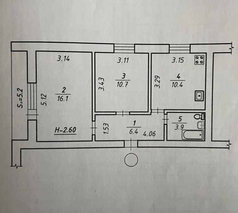 Продажа 2-комнатной квартиры 52.7 м², Герасима Кондратьева ул.
