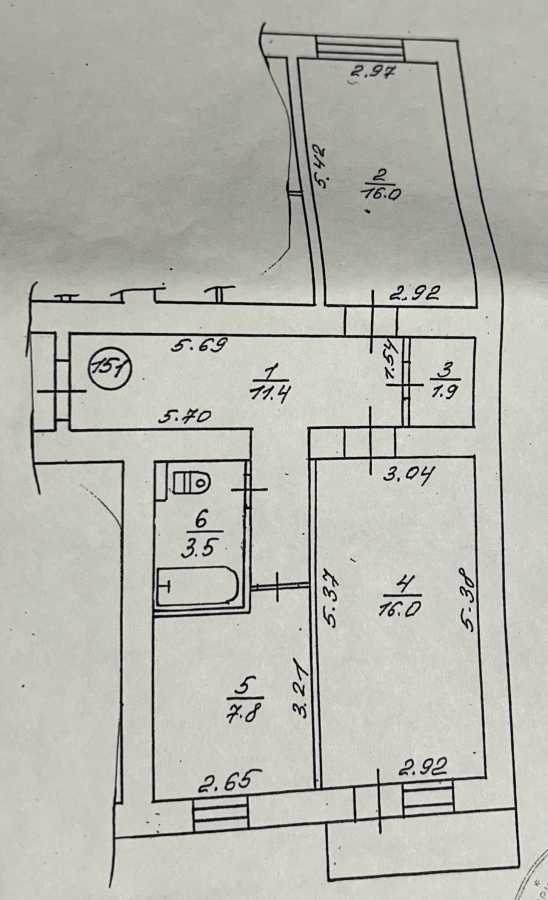 Продаж 2-кімнатної квартири 59 м², Олімпійська, 8б