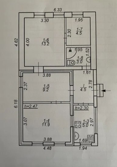 Продажа дома 51.3 м², Барановская ул.