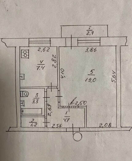 Продаж 1-кімнатної квартири 38.3 м², Герасима Кондратьєва вул.