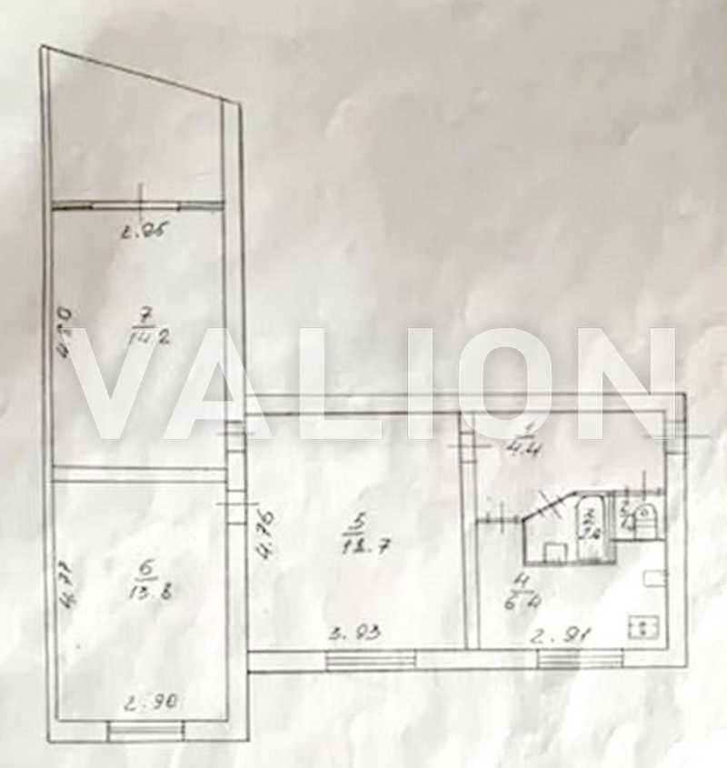 Продаж 3-кімнатної квартири 62.8 м², Львівська вул., 51