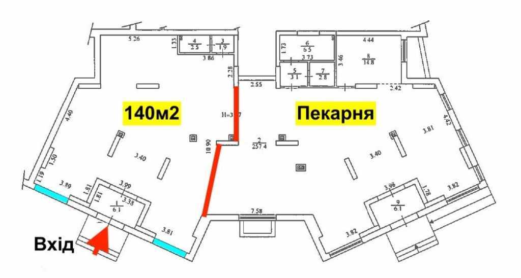 Аренда магазина 140 м², Слободский пер., 13