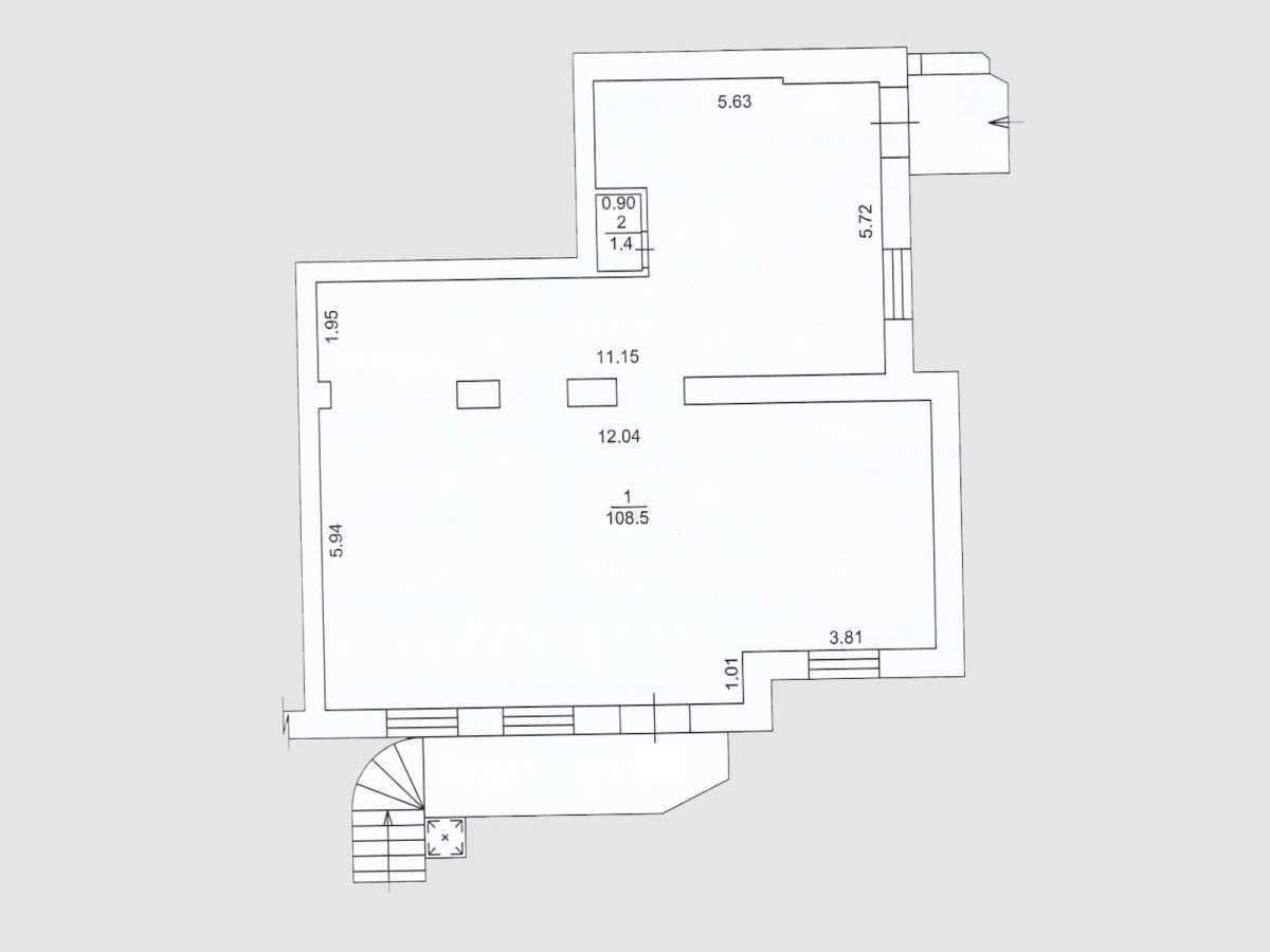 Аренда другого торгового помещения 110 м², Шелковичная ул., 38