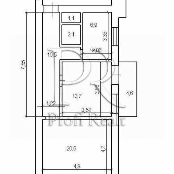 Продажа 2-комнатной квартиры 55 м², Михайловская ул., 22Б