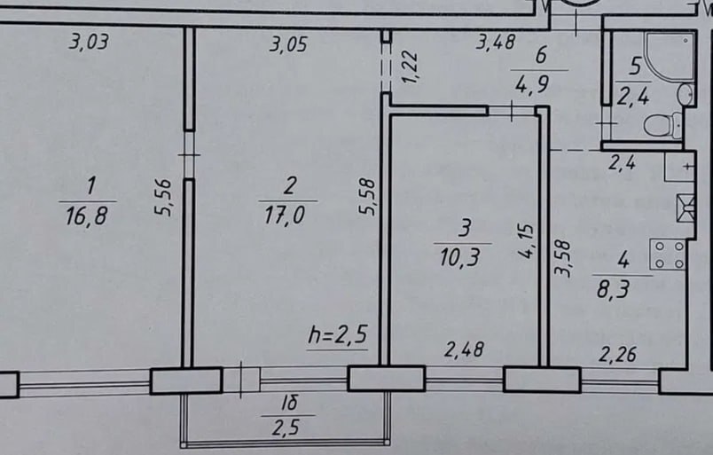 Продажа 3-комнатной квартиры 62.2 м², Металлургов ул.