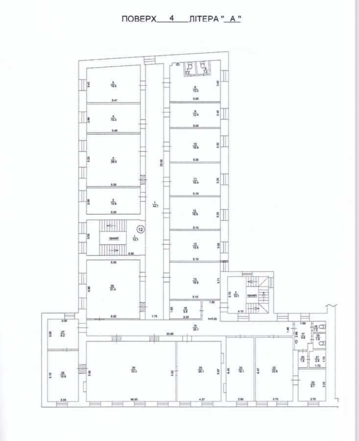 Аренда офиса 900 м², Богдана Хмельницкого ул., 3