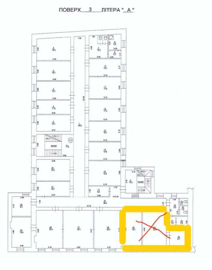 Аренда офиса 900 м², Богдана Хмельницкого ул., 3