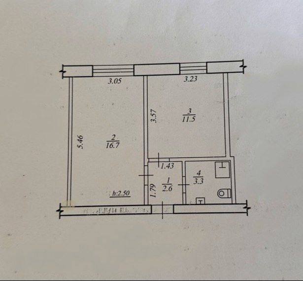 Продаж 1-кімнатної квартири 34.1 м², Римського-Корсакова вул.