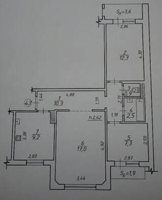 Продажа 3-комнатной квартиры 62 м², Героев Крут ул.