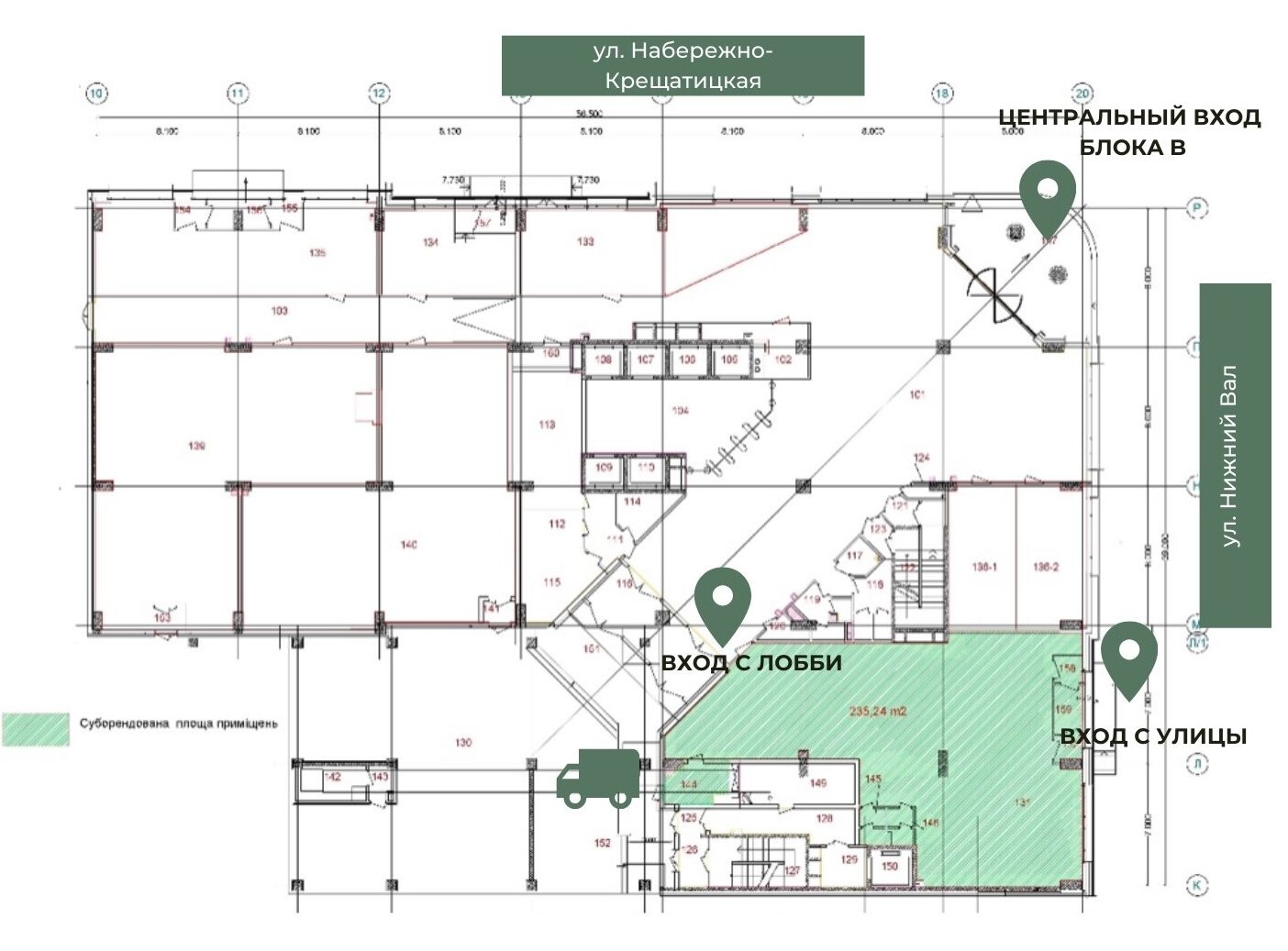 Аренда торгового помещения 235 м², Ярославская ул.
