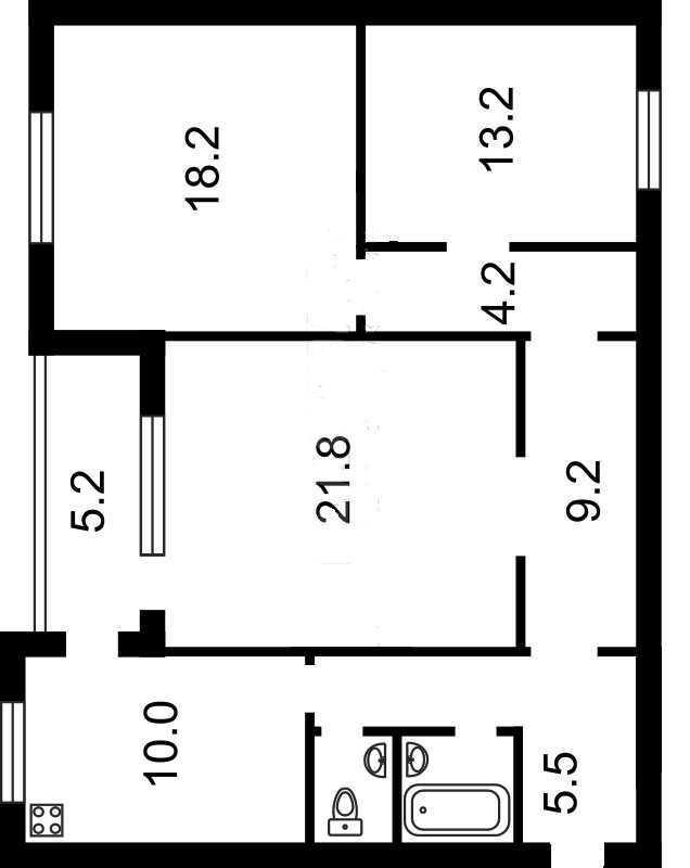 Оренда 3-кімнатної квартири 100 м², Декабристів вул., 12/37