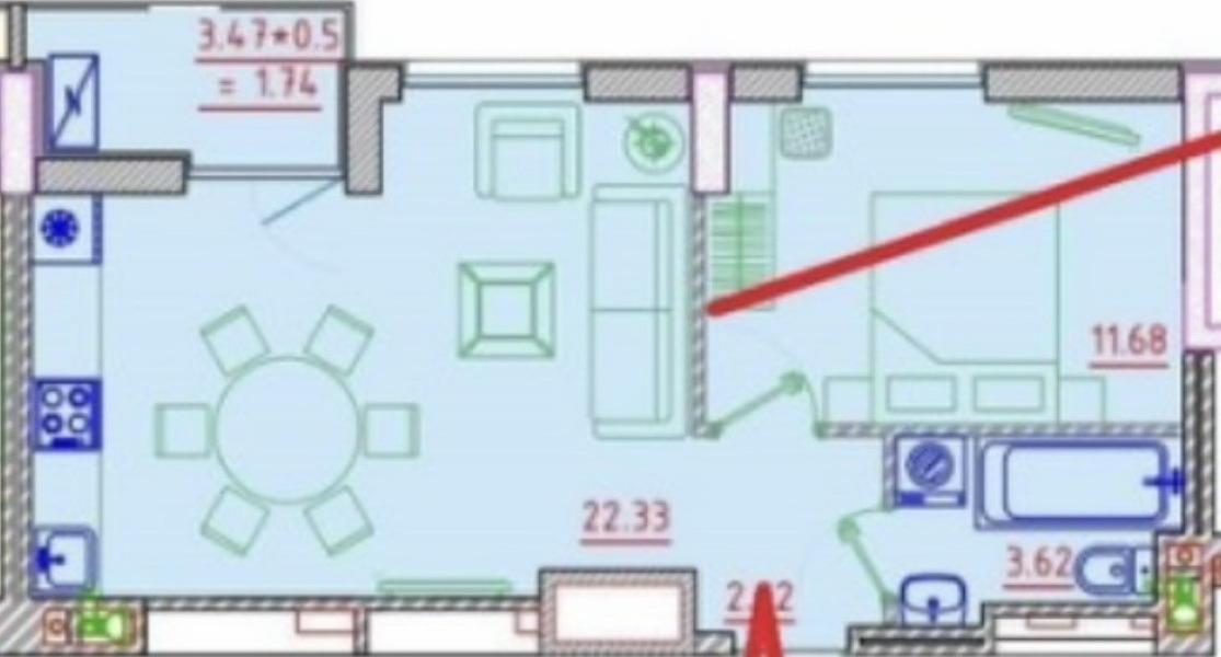 Продажа 2-комнатной квартиры 43 м², Фонтанская дор.