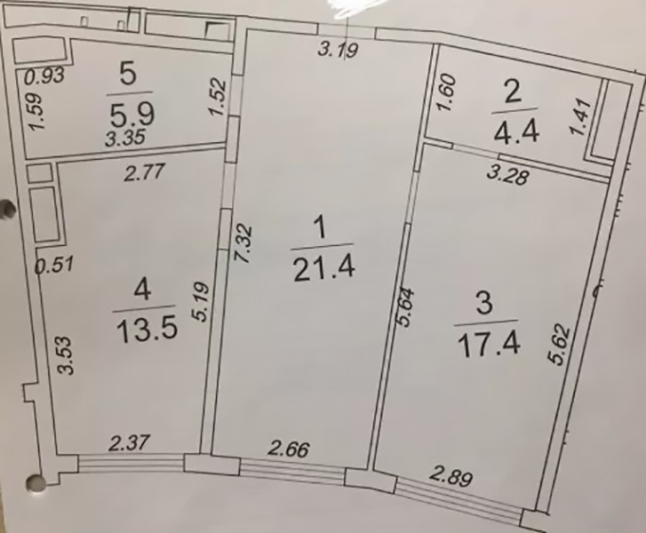 Продажа 2-комнатной квартиры 62 м², Генуэзская ул.