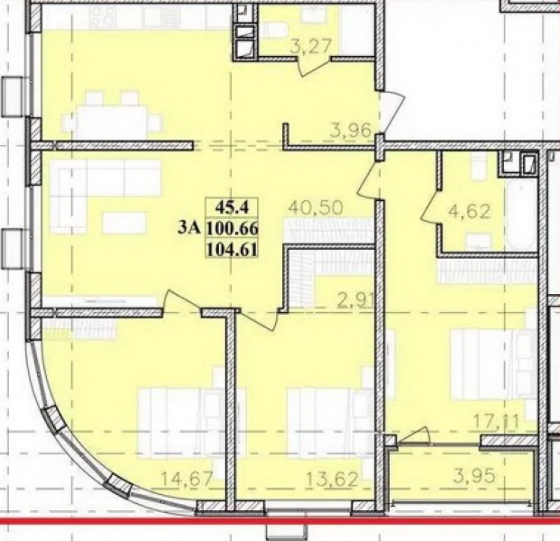 Продажа 4-комнатной квартиры 104.61 м², Фонтанская дор.