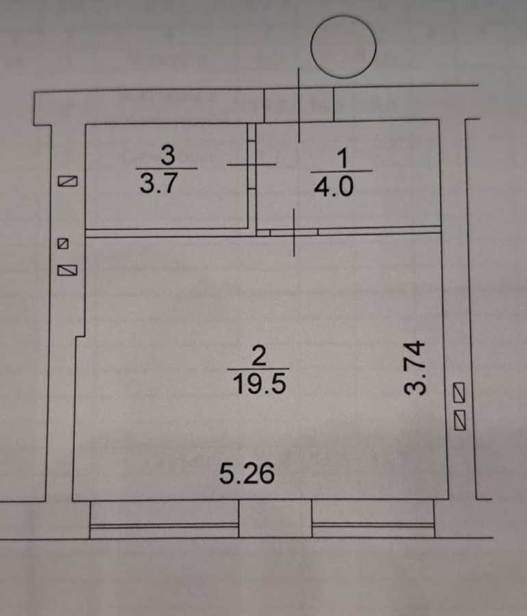 Продаж 1-кімнатної квартири 27 м², Соборна вул., 2К/2