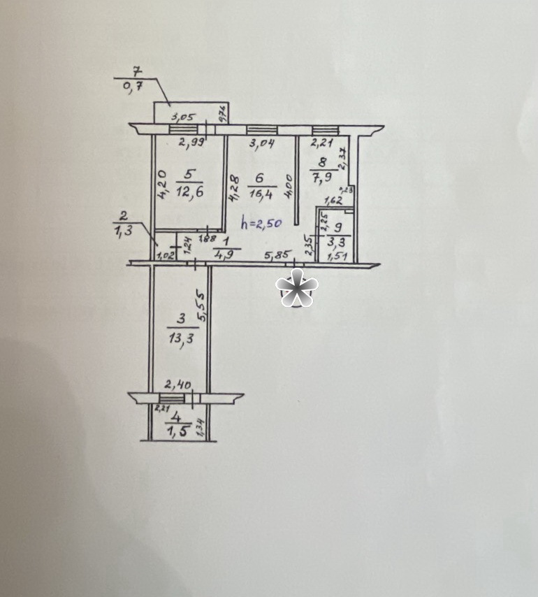 Продажа 3-комнатной квартиры 62 м², Киевская ул.