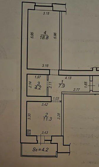 Продажа 1-комнатной квартиры 46 м², Куликовская ул.