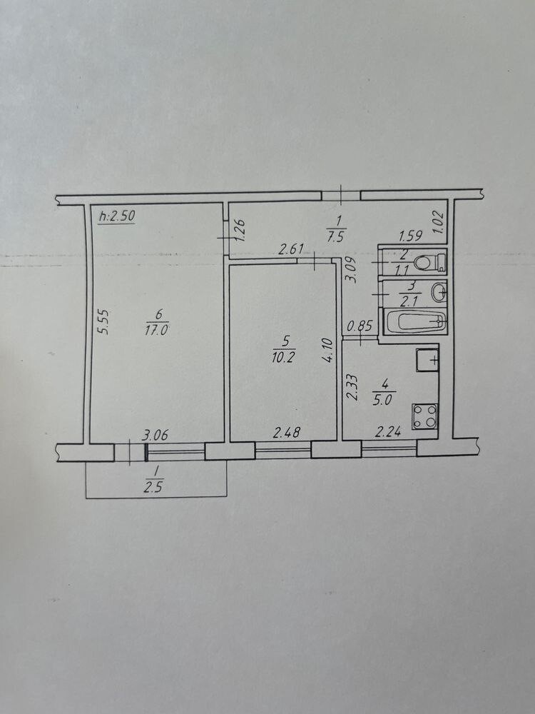 Продажа 2-комнатной квартиры 45.4 м², Ярослава Мудрого ул.