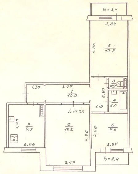 Продажа 3-комнатной квартиры 65 м², Героев Крут ул.