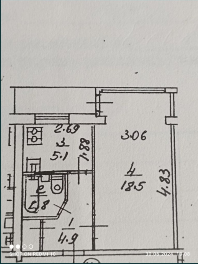 Продаж 1-кімнатної квартири 31 м², Березняківська вул., 22