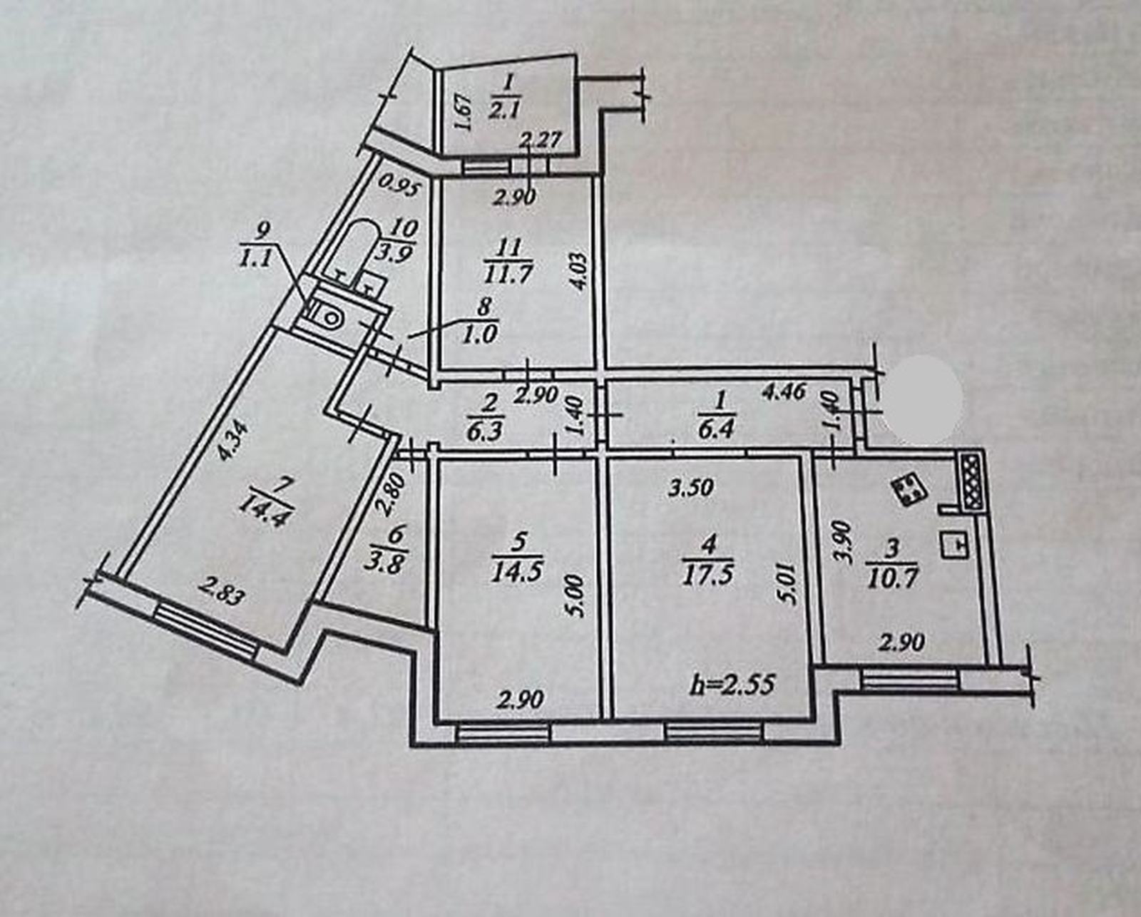 Продажа 4-комнатной квартиры 94 м², Тополь 3 ул., 30 К1