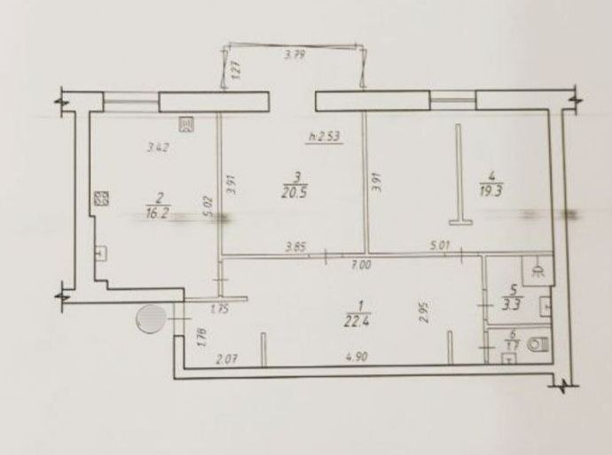 Продажа 2-комнатной квартиры 83 м², Михаила Лушпы просп.