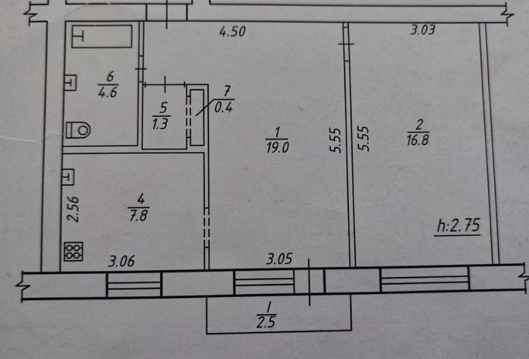 Продаж 2-кімнатної квартири 52 м², Малиновського вул.