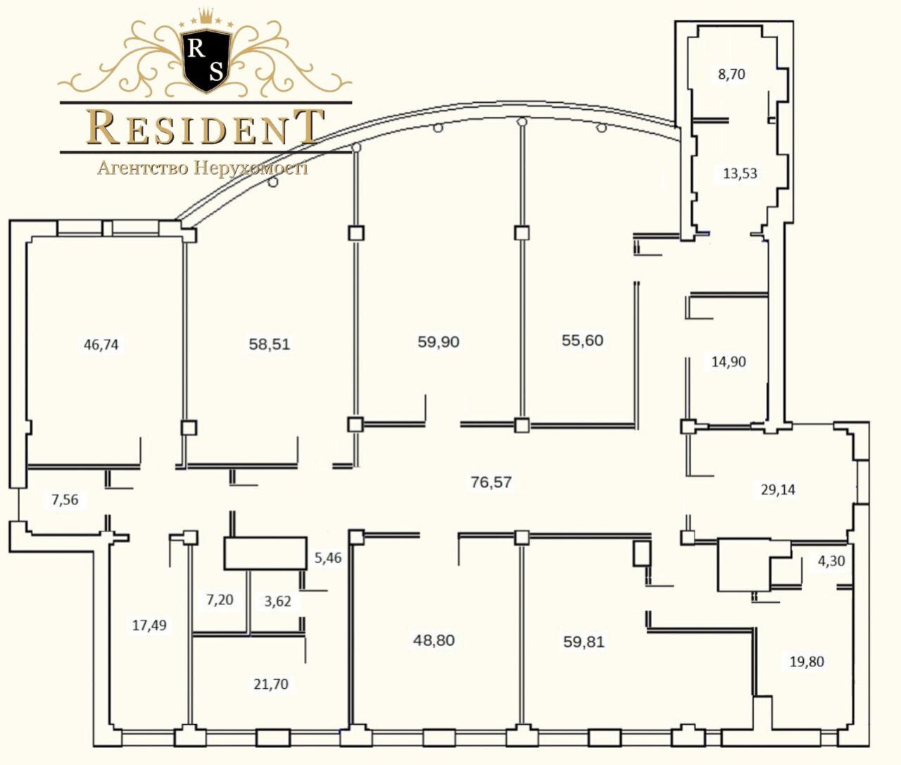Продажа офиса 540 м², Абхазская ул., 13
