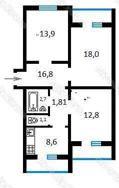 Продажа 3-комнатной квартиры 80 м², Героев Днепра ул., 9