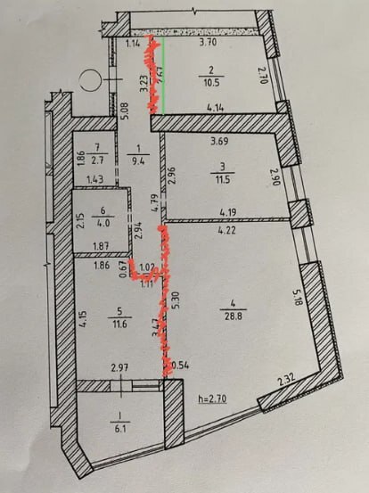 Продажа 3-комнатной квартиры 84 м², Харьковская ул.