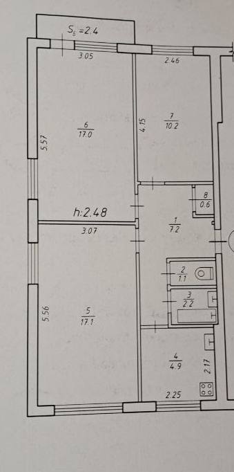 Продажа 3-комнатной квартиры 62.7 м², Герасима Кондратьева ул.