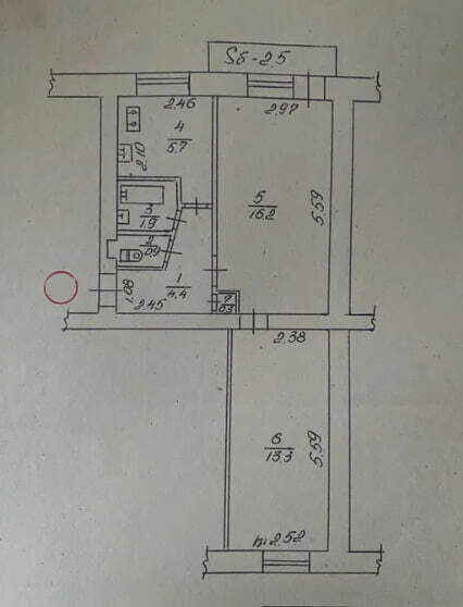 Продажа 2-комнатной квартиры 44.9 м², Троицкая ул.