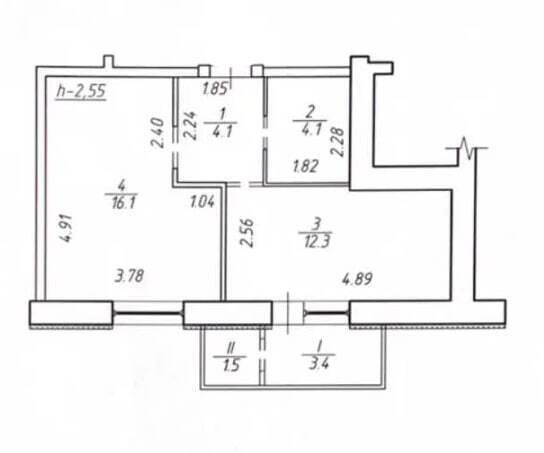 Продажа 1-комнатной квартиры 41.5 м², Михаила Лушпы просп.